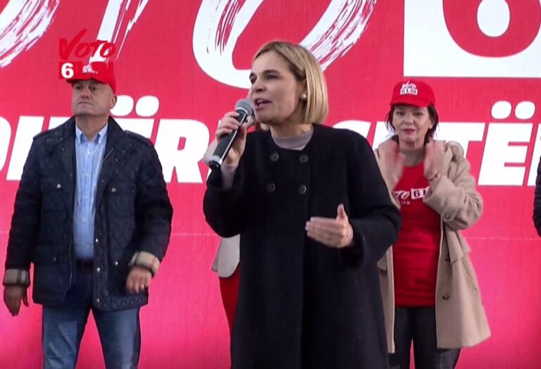 Kryemadhi: Votoni më 25 prill për të mbyllur tranzicionin, socialistët e ndershëm të votojnë numrin 6