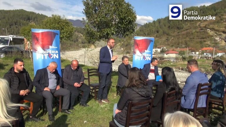 Gazment Bardhi në Gramsh: Në 25 prill votojmë ndryshimin dhe modelin i ri politik