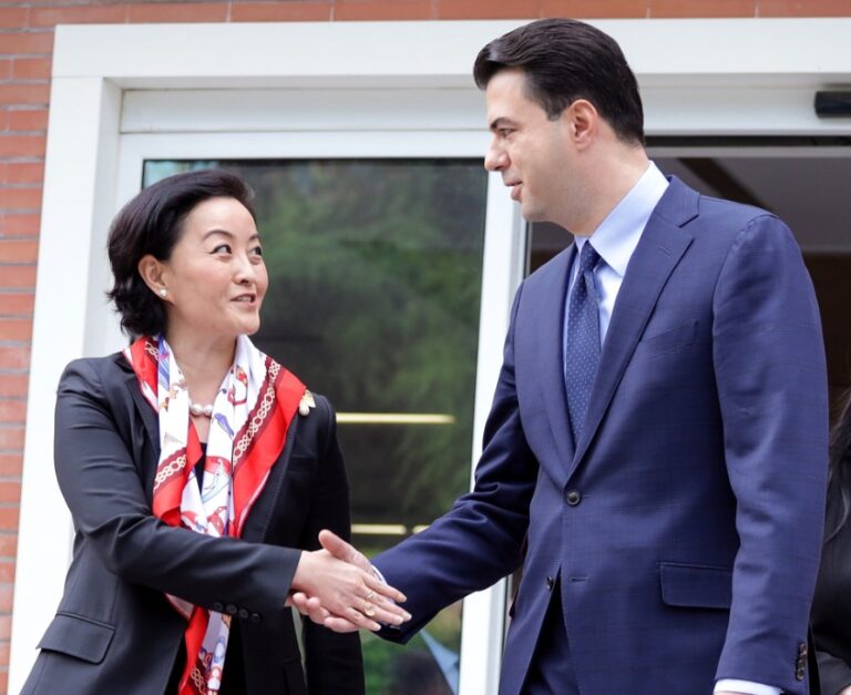 Yuri Kim zbarkon në selinë blu, takim me Bashën