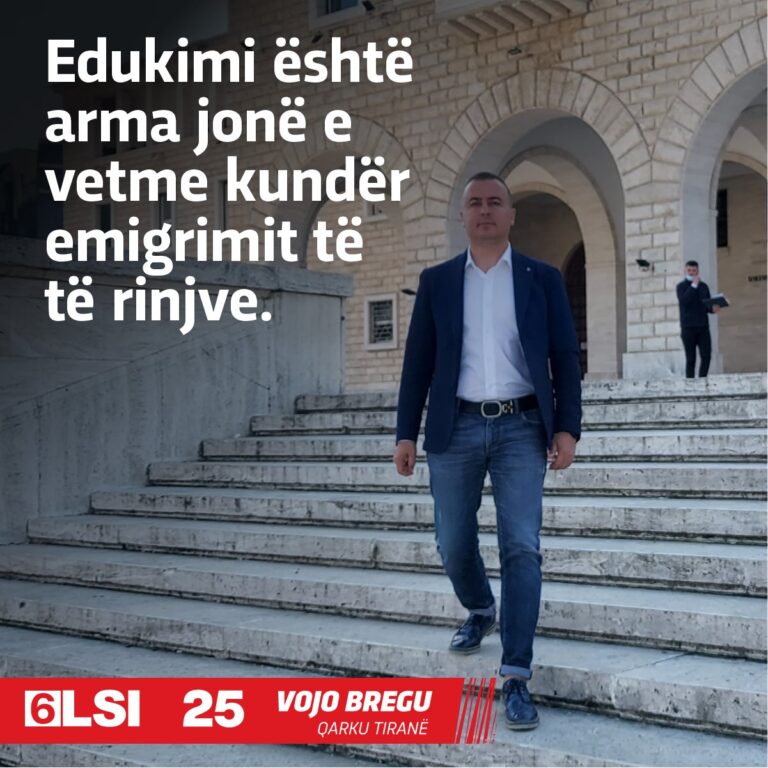 Vojo Bregu: Çdo tregues flet për një sistem arsimor në kolaps si pasojë e keqmenaxhimit të kësaj qeveri të paaftësh