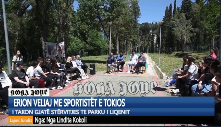 Erion Veliaj me sportistët e Tokios