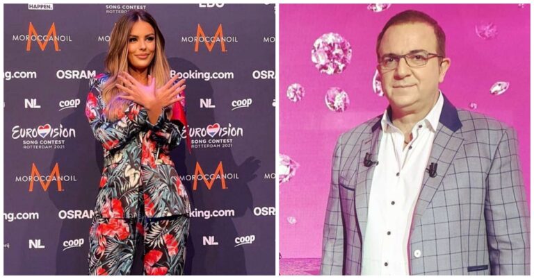 Bëri shqiponjën në Eurovision, mediat serbe “shpërthyen” ndaj Anxhelës, reagon Ardit Gjebrea i revoltuar