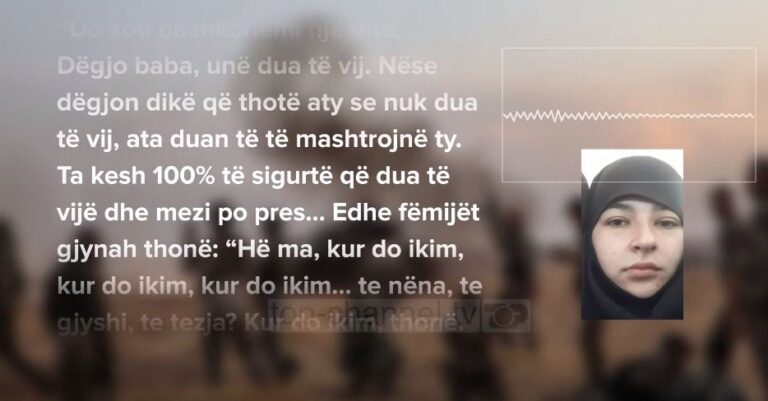Thirrja e Elonës nga Siria: Dua të kthehemi, kam frikë se mos na fusin ndonjë gjilpërë për të vdekur