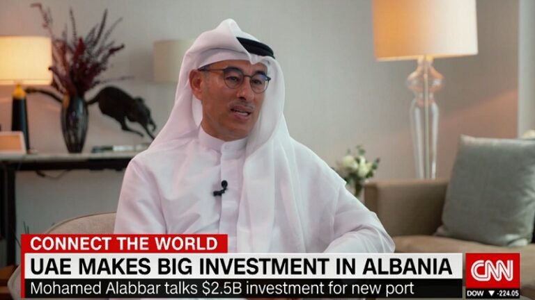 Alabbar flet në CNN për investimin 2.5 miliardë dollarë në Portin e Durrësit