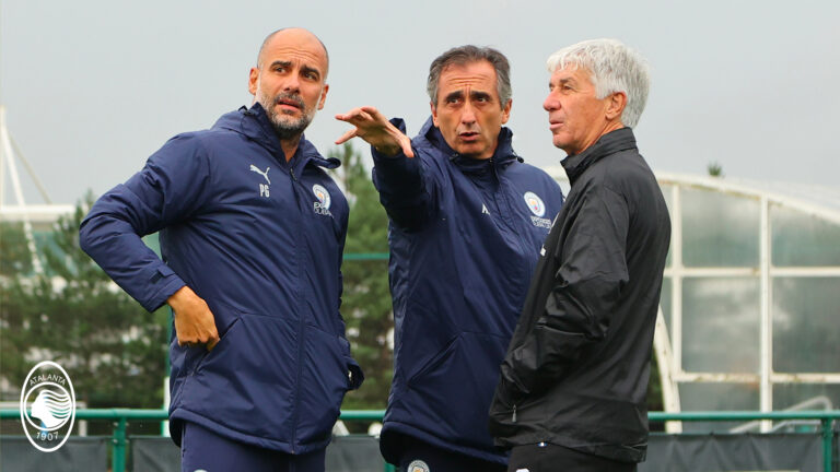 Guardiola këshillon Gasperinin para ndeshjes ndaj United-Atalanta