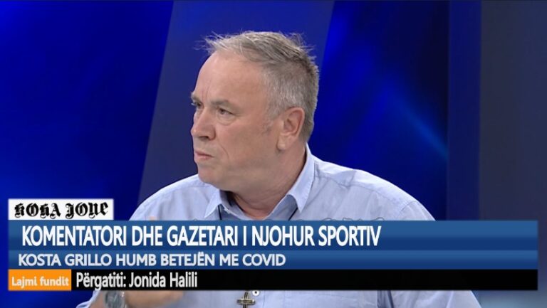 Komentatori dhe gazetari i njohur sportiv, Kosta Grillo humb betejën me Covid
