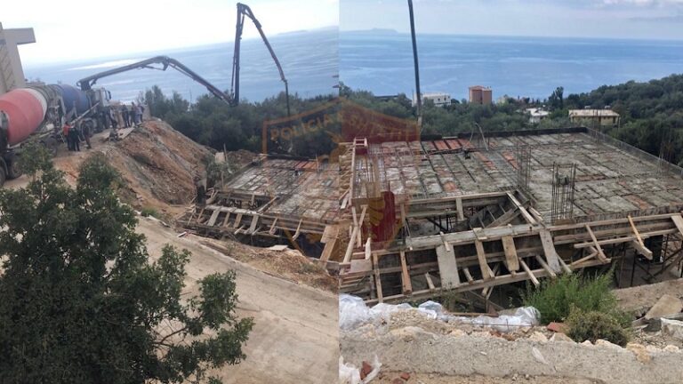 Po ndërtonin pa leje tri objekte në Palasë, 11 në pranga, shpallet në kërkim investitori