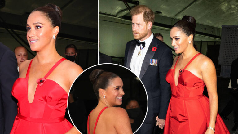 Pas bujës mediatike, Meghan Markle shkëlqen në tapetin e kuq (FOTO)