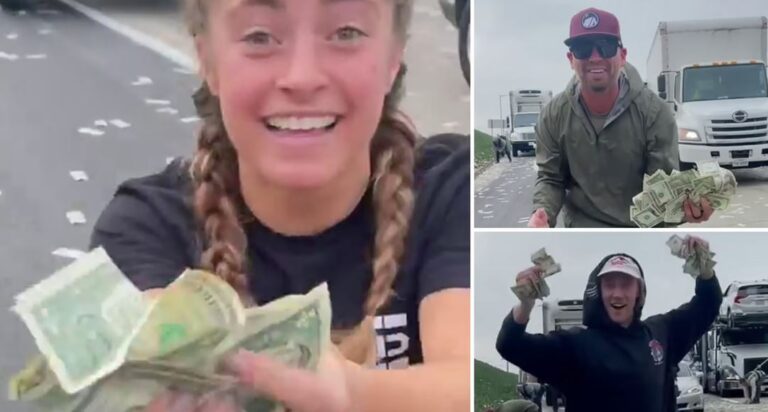 Leku në ajër, kamionit të blinduar i “derdhen” paratë (VIDEO)