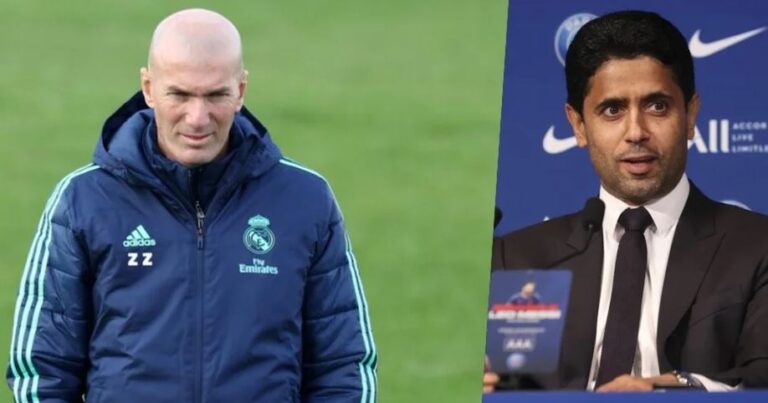 Zidane te PSG? Al-Khelaifi e mohon: Jemi të lumtur me trajnerin që kemi!