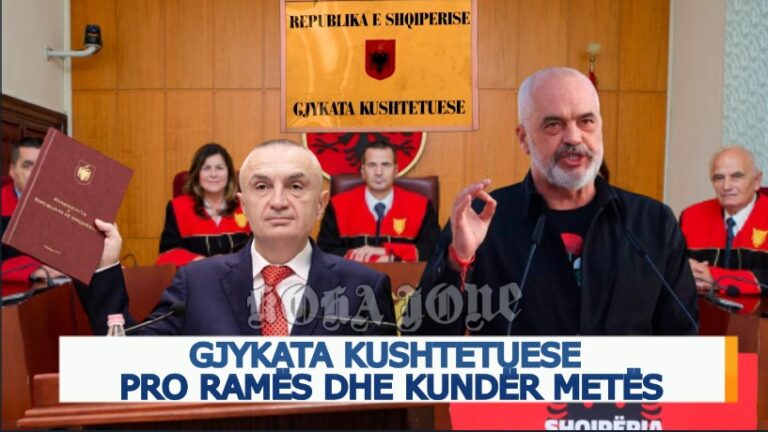 Video editorial i ”Koha Jonë”: Gjykata Kushtetuese pro Ramës dhe kundër Metës!