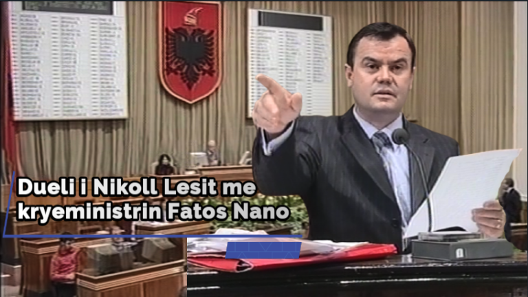 VIDEO EKSKLUZIVE/ Dueli i Nikoll Lesit me kryeministrin Fatos Nano