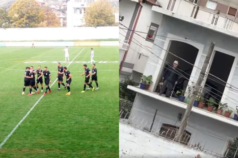 Pronari i shtëpisë në Rrogozhinë nuk pranon të kthejë topin në ndeshjen Egnatia-Vllaznia (VIDEO)