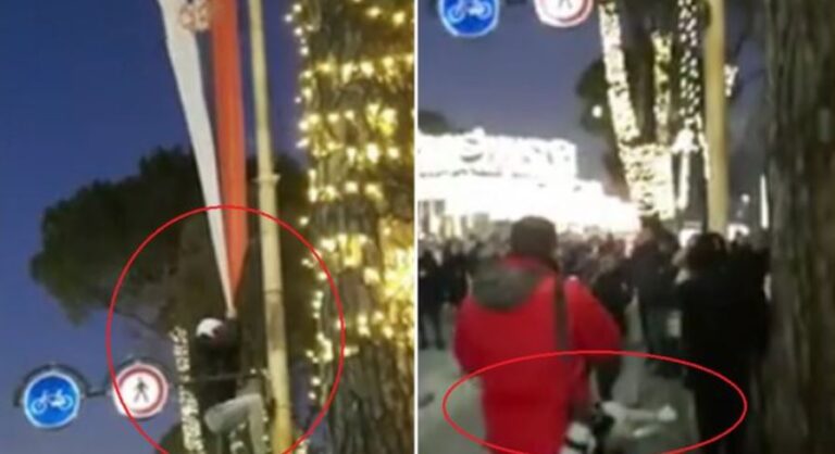 Dalin në gjyq dy protestuesit e Berishës që dogjën flamurin serb në Tiranë
