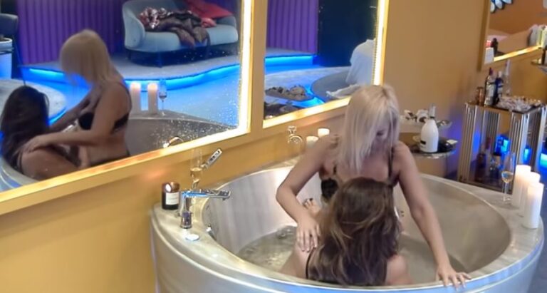 ”Tërbohen” banoret e ”BB Vip Albania”, Monika zhvishet dhe Arjola e lag me shampanjë (VIDEO)