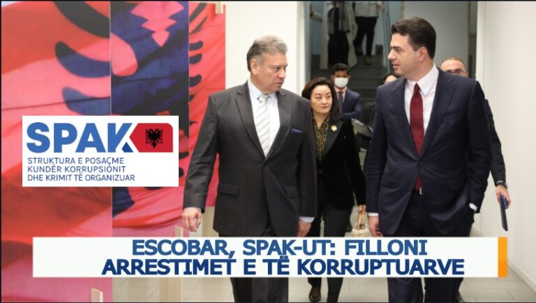 Zyrtari amerikan, Escobar, i drejtohet SPAK-ut: Filloni arrestimet e të korruptuarve