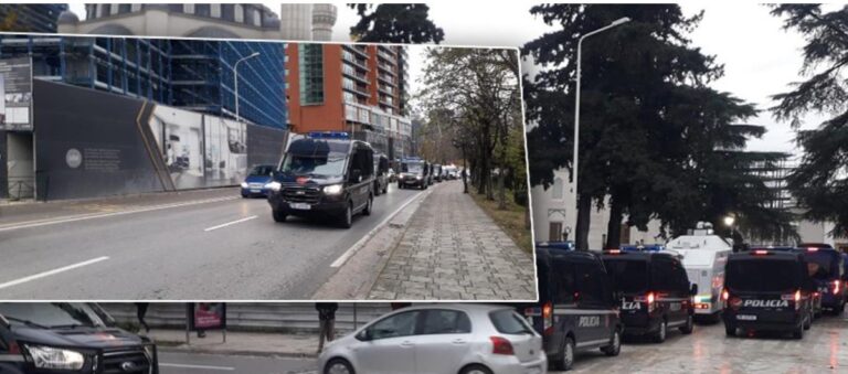 Policia e Shtetit blindon selinë e Partisë Demokratike (FOTO)