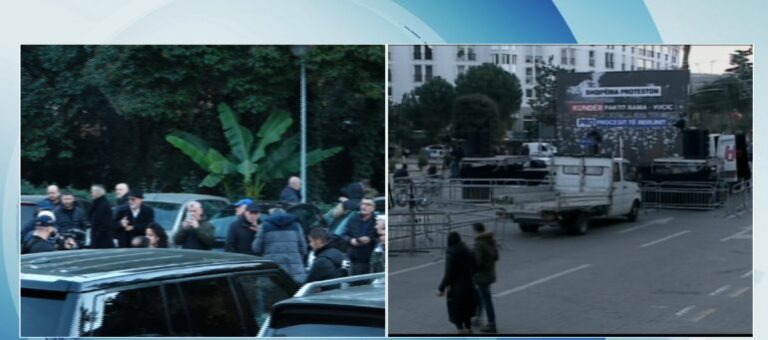 Berisha do mbajë fjalim, si paraqitet situata disa minuta para mbërritjes së Vuçiç