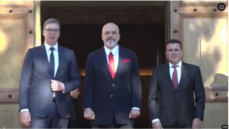 VOA shkruan për takimin e Ballkanit të Hapur: Oliver Varherlyi nxit Ramën, Vuçiç dhe Zaev që ta vazhdojnë këtë nismë!