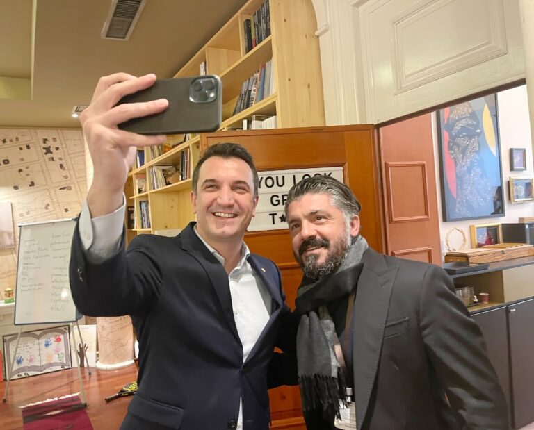Erion Veliaj takon legjendën e Milanit, Gennaro Gattuso: Sporti shqiptar nuk mund të jetë biznes i llumit