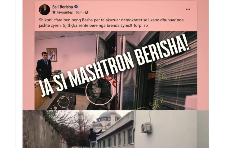 Gazment Bardhi publikon videon: Ja si u sulmuan me gurë zyrat! (VIDEO)
