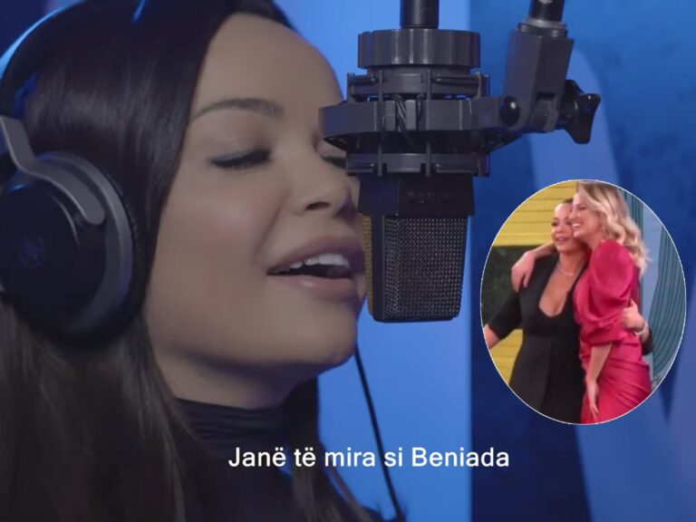 “Janë të mira si Beniada”, Poni i këndon finalistes së “Big Brother Vip” (VIDEO)