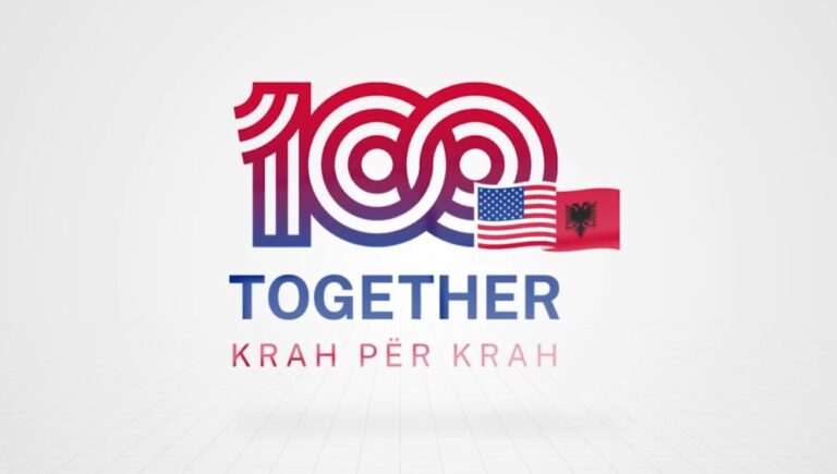 100-vjetori i marrëdhënieve diplomatike SHBA-Shqipëri, Yuri Kim prezanton logon e re: Gjithmonë krah për krah