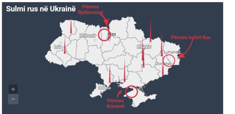3 pikat nga ku Rusia po bombardon Ukrainën