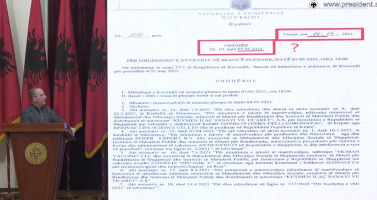 Dervishaj: Tre shkeljet e kryera nga Kuvendi. Falsifikoi datën e urdhrit për thirrjen e seancës plenare për të plotësuar afatet
