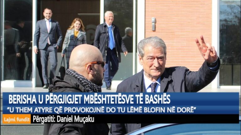 Berisha u përgjigjet mbështetësve të Bashës që i kërkojnë largimin nga PD: Do tu lëmë blofin në dorë