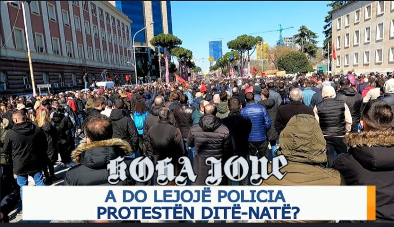 A do lejojë policia protestën ditë-natë?