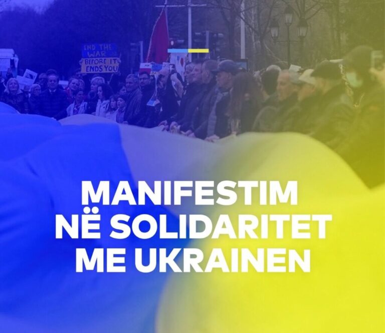 Manifestim në mbështetje të Ukrainës më 8 prill, Erion Veliaj fton qytetarët: Të lëmë politikën mënjanë