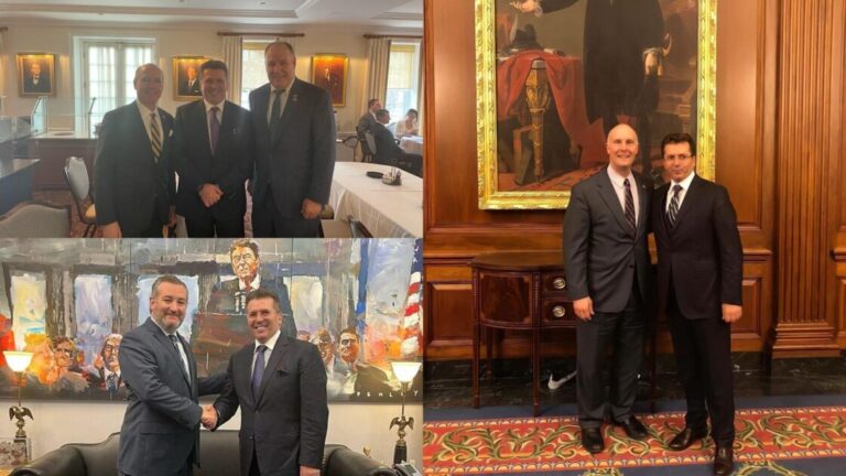 Fatmir Mediu takon senatorët në Kongresin Amerikan, pjesë e diskutimeve siguria në Ballkan (FOTO)