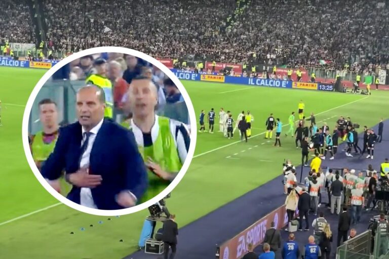 Dalin pamjet e sherrit të Allegrit me ekipin e Interit (VIDEO)