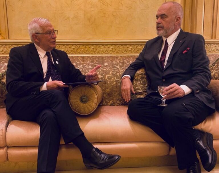 Kryeministri Rama në Bruksel, darkon me shefin e diplomacisë së BE, Josep Borrell