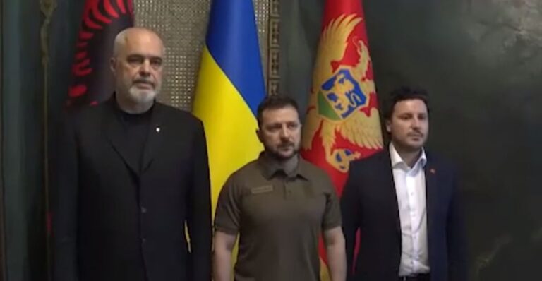 Rama dhe Abazoviç priten nga Presidenti Zelensky në Kiev