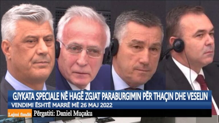 Kronikë/ Gjykata Speciale në Hagë zgjat paraburgimin për Thaçin dhe Veselin