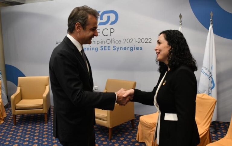 Osmani takon Mitsotakis: Kosova dhe Greqia të intensifikojnë raportet bilaterale