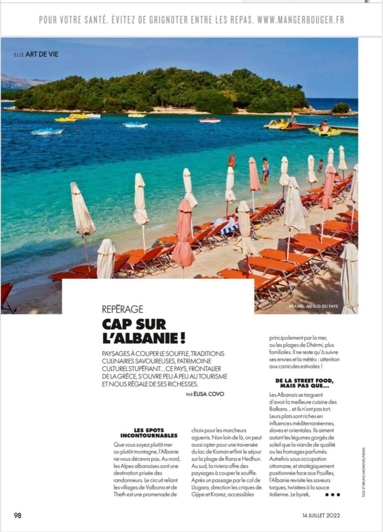 Revista franceze ”ELLE” shkruan për Shqipërinë, Rama: E promovon si destinacion turistik që s’duhet humbur