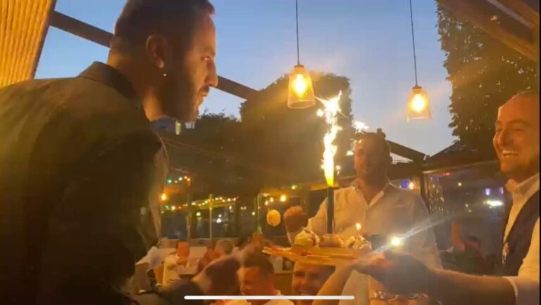 Me Ramën në Bruksel, zv.ministri feston ditëlindjen me birra (Fotolajm)