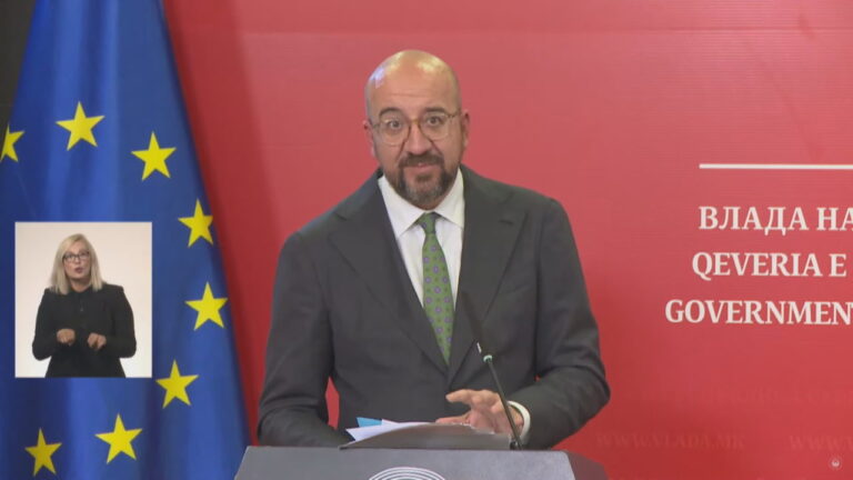 Presidenti i Këshillit Europian në Shkup: Negociatat nisin nëse pranoni propozimin francez