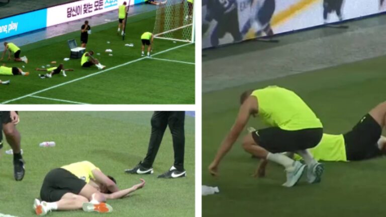 Po bën xhiron e botës/ Conte “masakron” në stërvitje lojtarët, Kane dhe Son shtrihen në tokë (VIDEO)