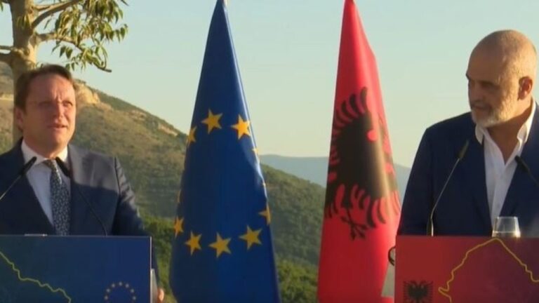 Varhelyi në Bypass-in e Vlorës: Shqipëria gati për të nisur negociatat. Rama: Po presim dritën jeshile