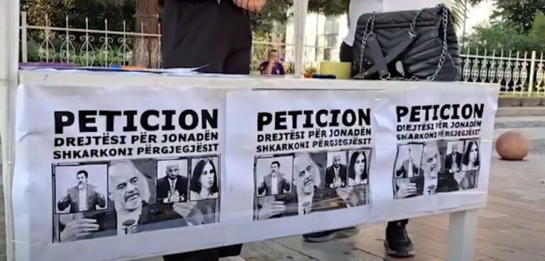 Qytetarët nisin të firmosin peticionin për shkarkimin e Çuçit, Kumbaros dhe Nanos