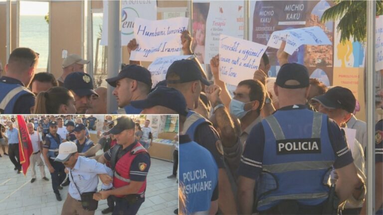 Protesta e dhunshme e muxhahedinëve në Durrës, disa shoqërohen në polici