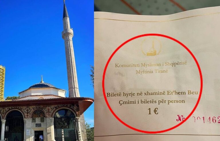 Bëhet me pagesë hyrja në Xhaminë e Et’hem Beut