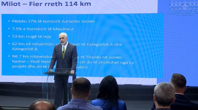 Kryeministri Rama: Korridori Blu, gati për të nisur një nga projektet më të rëndësishme në vend
