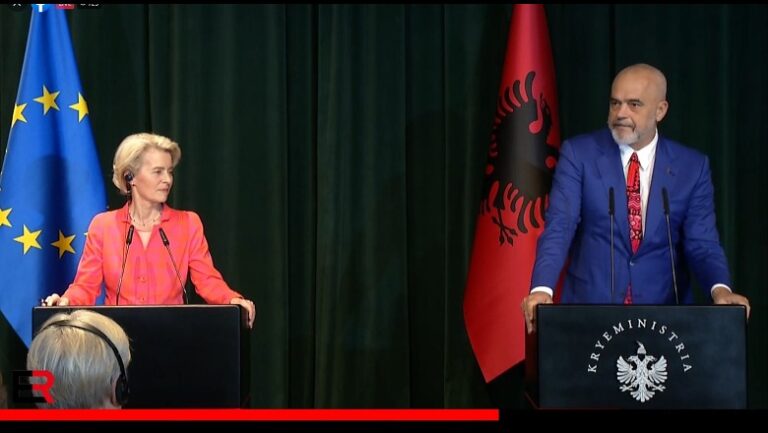 Konferenca me Ursula von der Leyen, Rama: Në 2024 do kemi aksin hekurudhor Tiranë-Rinas-Durrës