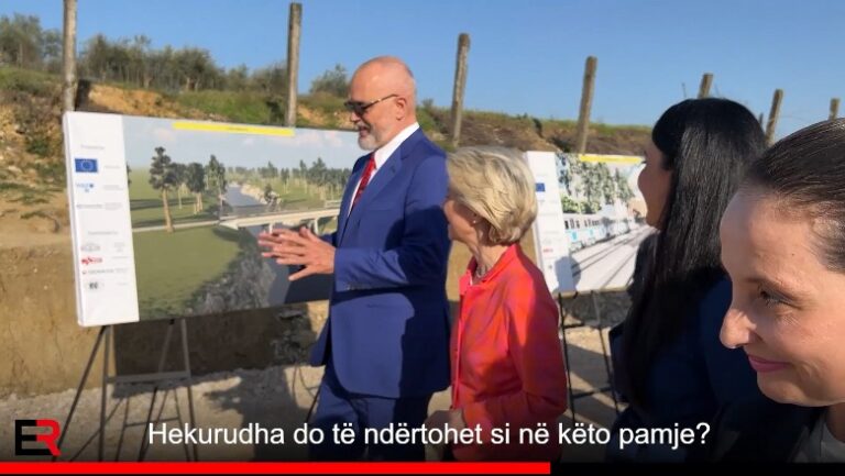 Hekurudha e re Tiranë-Rinas-Durrës, Von der Leyen-Ramës: Do vizitoj për herë të parë bregdetin, kur ta inaugurojmë trenin
