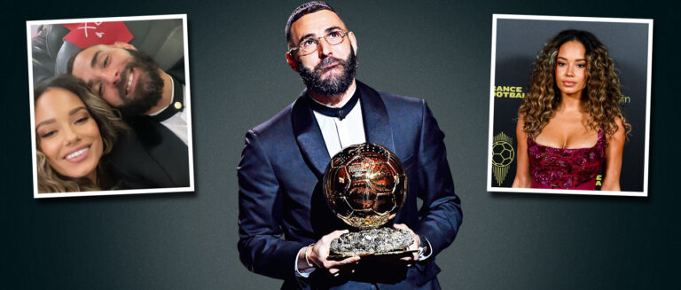 Benzema feston fitimin e “Topit të Artë” me super të dashurën amerikane (FOTO LAJM)